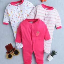 bumzee Baby Boys Full Sleeves Sleepsuit Pack Of 3-picture-30