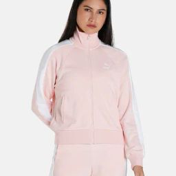 puma Zip-Front Track Jacket with Ribbed Hemline image 1