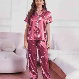 Women Printed Shirt & Pyjamas Set-picture-18