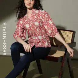 Women Floral Print Regular Fit Top-image-71