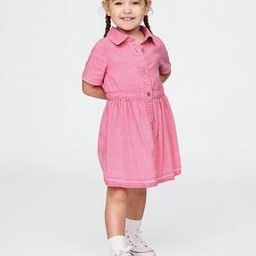 Girls Washed Shirt Dress-50