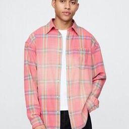 Men Checked Oversized Shirt with Patch Pocket-image-15