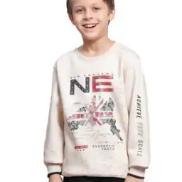Boys Typographic Print Regular Fit Sweatshirt-32