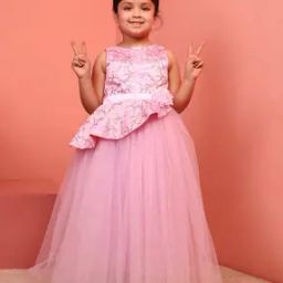 Girls Embellished Fit & Flare Dress-image-42