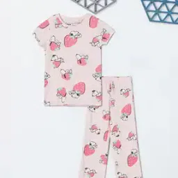 Girls Snoopy Print Sleepwear Set-picture-10
