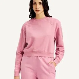 Women Embroidered Regular Fit Crew-Neck Sweatshirt-image-47