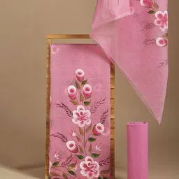 Handpainted Kota Doria Unstitched Dress Material-image-28