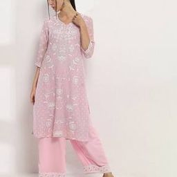 Women Floral Print Palazzos with Drawstring Waist-picture-40