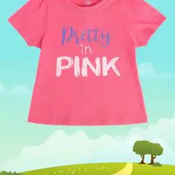 Girls Typographic Print Regular Fit Top-picture-13