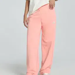 Women Straight Track Pants with Insert Pockets-image-9