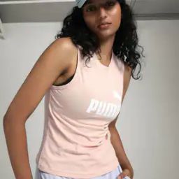 Women No.1 Logo Print Slim Fit Tank Top-image-52