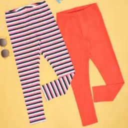 Girls Leggings with Elasticated Waist -image-3