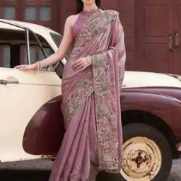 Women Embellished Chiffon Saree-image-44