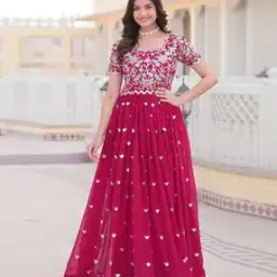 wedani Women Embroidered Flared Dress-picture-0