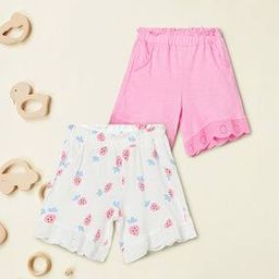 Pack of 2 Girls Regular Fit Shorts-image-96