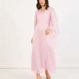 Women Western Wear Stripes A-line Dress-image-25