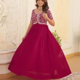 wedani Women Embroidery Gown Dress-picture-0