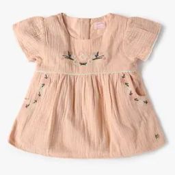 Girls Embroidered Relaxed Fit Top-image-64