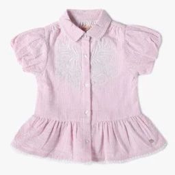 Girls Striped Regular Fit Top-image-79