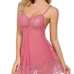 Women Lace Babydoll with Adjustable Strap-picture-35