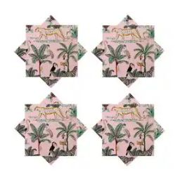Pack of 6 Printed Cotton Dinner Table Napkins  -image-79