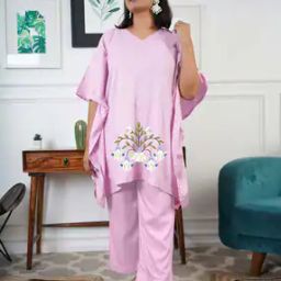 Women Floral Print Kurta & Palazzos Set-image-102