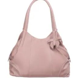 Women Shoulder Bag with Contrast Stitching-image-59