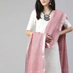 Linen Dupatta with Tassels-picture-44