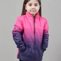Ombre-Dyed Zip-Front Jacket with Full Sleeves-picture-17