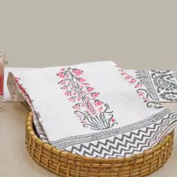 Multicolor Floral Printed Cotton Bath Towel-image-65
