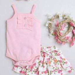 bumzee Ribbed Bodysuit & Skirt with Headband-picture-13