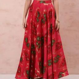 Women Printed Flared Skirt-image-5