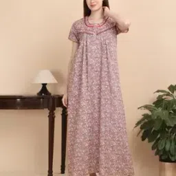 sweet dreams Women Floral Nighti-picture-8
