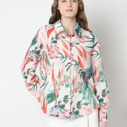 Women Tropical Print Regular Fit Shirt-image-72