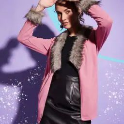Women Relaxed Fit Front-Open Jacket-37
