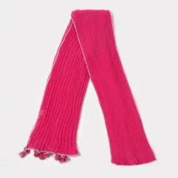 Pleated Scarf with Tassels-image-48
