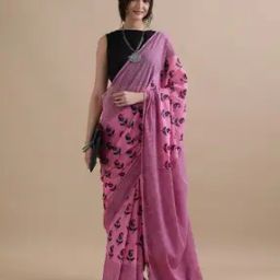 jaipur kurti Women Paisley Print Pure Cotton Mulmul Saree-picture-38