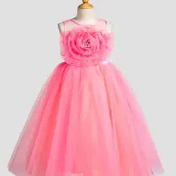 Girls Applique Fit & Flare Dress-picture-42
