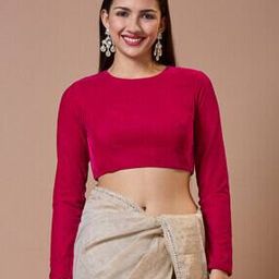 Women Velvet Blouse-50