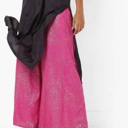 Foil Print Palazzos with Semi-Elasticated Waist-picture-34