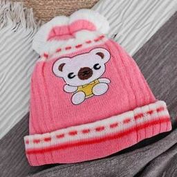 Ribbed Woolen Cap with Patch-Work-image-56