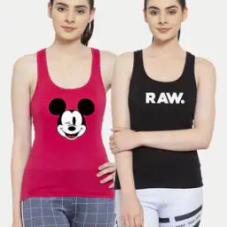 Pack of 2 Typography Print Tank Top-image-26