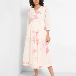 Women Leaf Print Fit & Flare Dress-picture-27