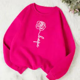 Women Typographic Print Regular Fit Sweatshirt-image-63