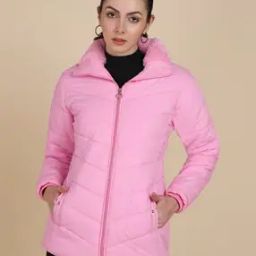 Women Regular Fit Quilted Bomber Jacket-image-91
