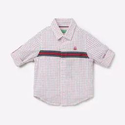 Checked Shirt with Contrast Stripes-picture-32