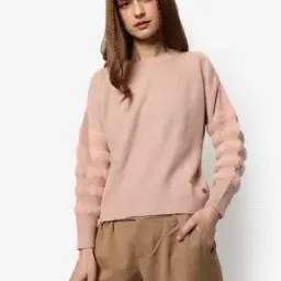 campus sutra Full Sleeve Round-Neck Sweater-picture-2