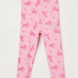 Girl Printed Leggings with Elasticated Waist-image-56