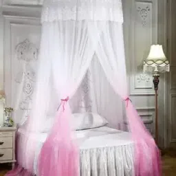 Foldable Mosquito Net with Lace Detail-31