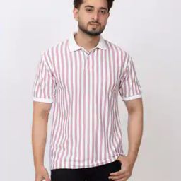 gt greeks & turks Men Striped Regular Fit Polo T-Shirt-picture-22